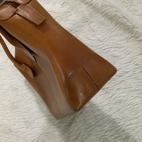 Tods brown large leather shoulder purse - Picture 9 of 16